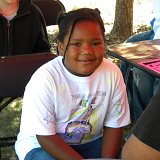 this pretty young lady didn&#39;t seem to mind the wait.