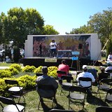 Legacy Stage with the mural backdrop...