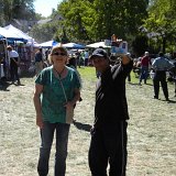 Orlando Zuniga (right) with an unidentified fan.